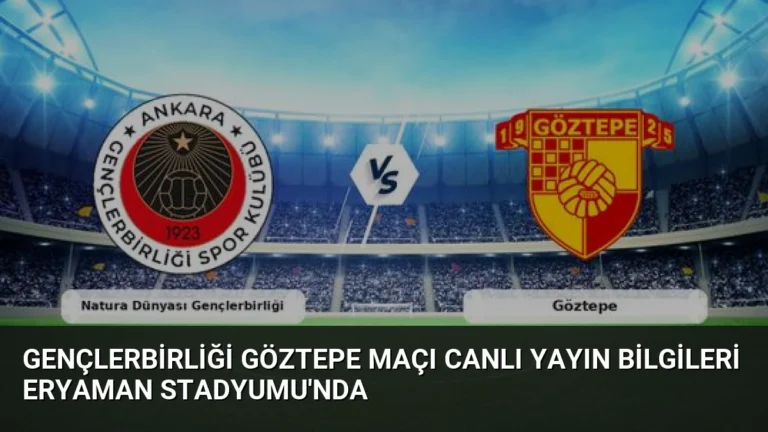 Gençlerbirliği Göztepe Maçı Canlı Yayın Bilgileri Eryaman Stadyumu’nda