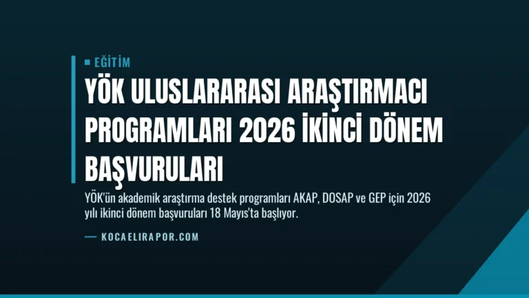 YÖK Uluslararası Araştırmacı Programları 2026 İkinci Dönem Başvuruları