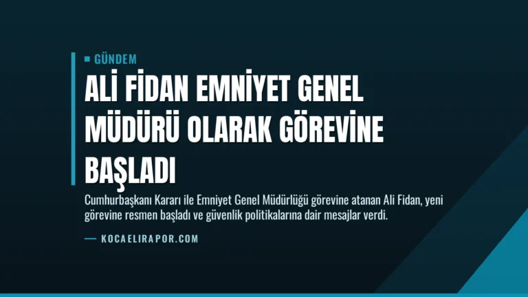 Ali Fidan Emniyet Genel Müdürü Olarak Görevine Başladı