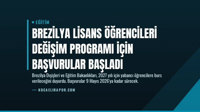 Brezilya Lisans Öğrencileri Değişim Programı İçin Başvurular Başladı