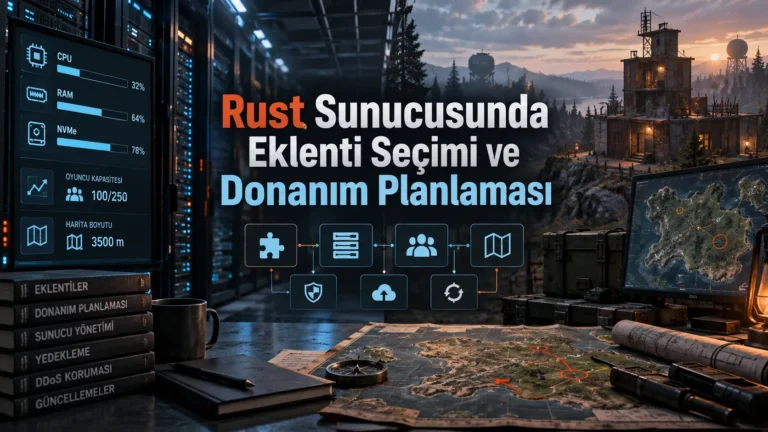 Rust Sunucusunda Eklenti Seçimi ve Donanım Planlaması