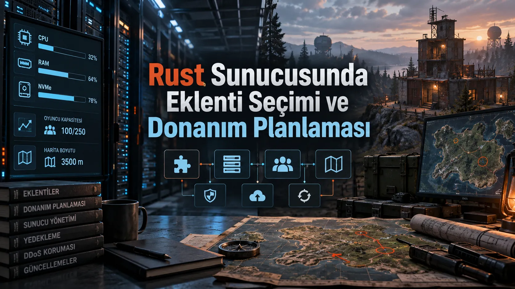 Rust Sunucusunda Eklenti Seçimi ve Donanım Planlaması