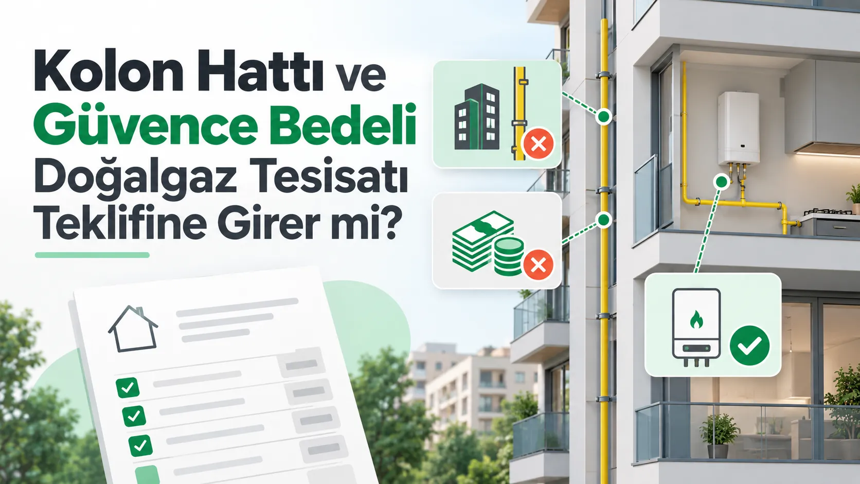 Kolon Hattı ve Güvence Bedeli Doğalgaz Tesisatı Teklifine Girer mi?