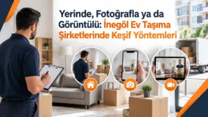 Yerinde, Fotoğrafla ya da Görüntülü: İnegöl Ev Taşıma Şirketlerinde Keşif Yöntemleri