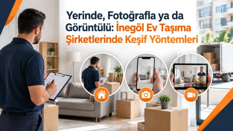 Yerinde, Fotoğrafla ya da Görüntülü: İnegöl Ev Taşıma Şirketlerinde Keşif Yöntemleri
