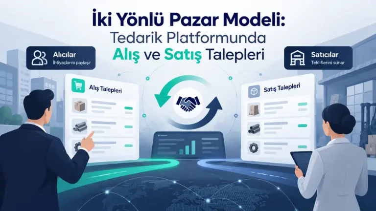 İki Yönlü Pazar Modeli: Tedarik Platformunda Alış ve Satış Talepleri