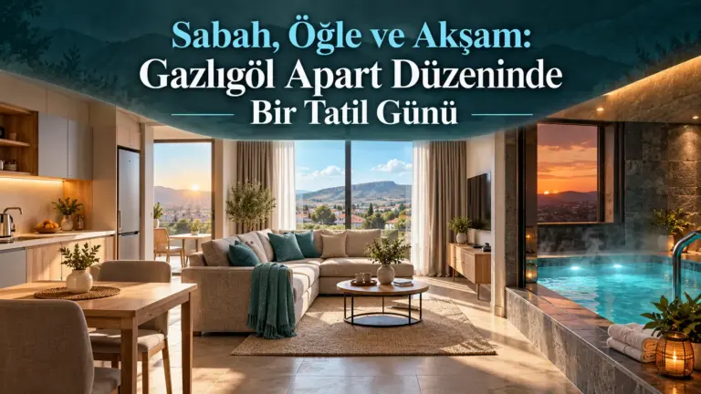 Sabah, Öğle ve Akşam: Gazlıgöl Apart Düzeninde Bir Tatil Günü