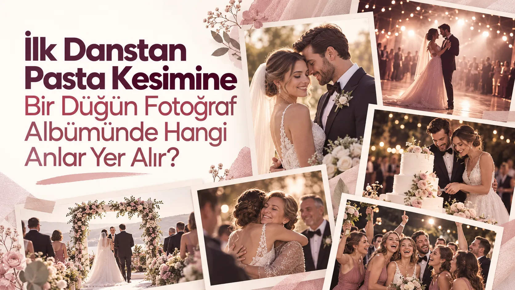 İlk Danstan Pasta Kesimine Bir Düğün Fotoğraf Albümünde Hangi Anlar Yer Alır?