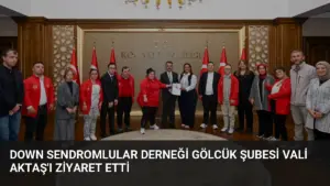 Down Sendromlular Derneği Gölcük Şubesi Vali Aktaş’ı Ziyaret Etti