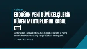 Erdoğan Yeni Büyükelçilerin Güven Mektuplarını Kabul Etti