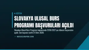 Slovakya Ulusal Burs Programı Başvuruları Açıldı