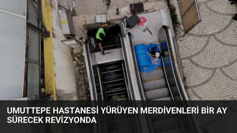 Umuttepe Hastanesi Yürüyen Merdivenleri Bir Ay Sürecek Revizyonda